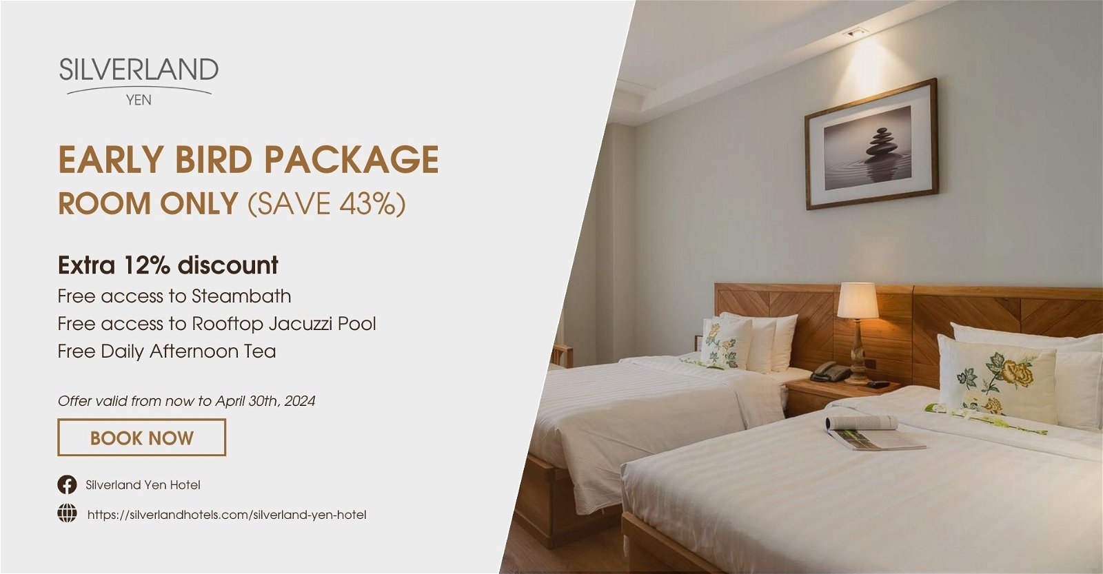 SILVERLAND YEN – EARLY BIRD – ROOM ONLY (SAVE 43%)