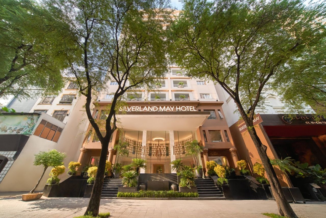 A Rooftop and Wellness Stay in Central Saigon: Inside Silverland Mây 1 Silverland Mây wellness hotel facade on Thi Sách Street, District 1, Ho Chi Minh City