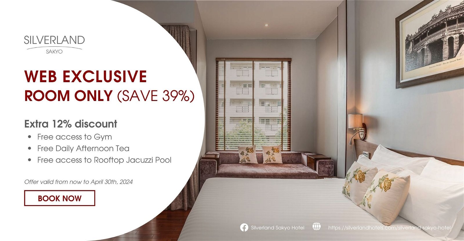 SILVERLAND SAKYO – WEB EXCLUSIVE – ROOM ONLY (SAVE 39%)