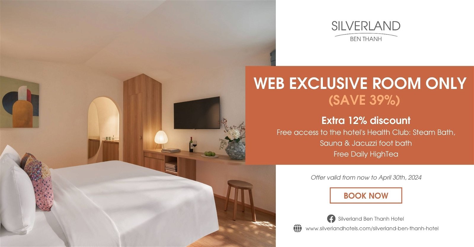 SILVERLAND BEN THANH – WEB EXCLUSIVE ROOM ONLY HOT PACKAGE (SAVE 39%)