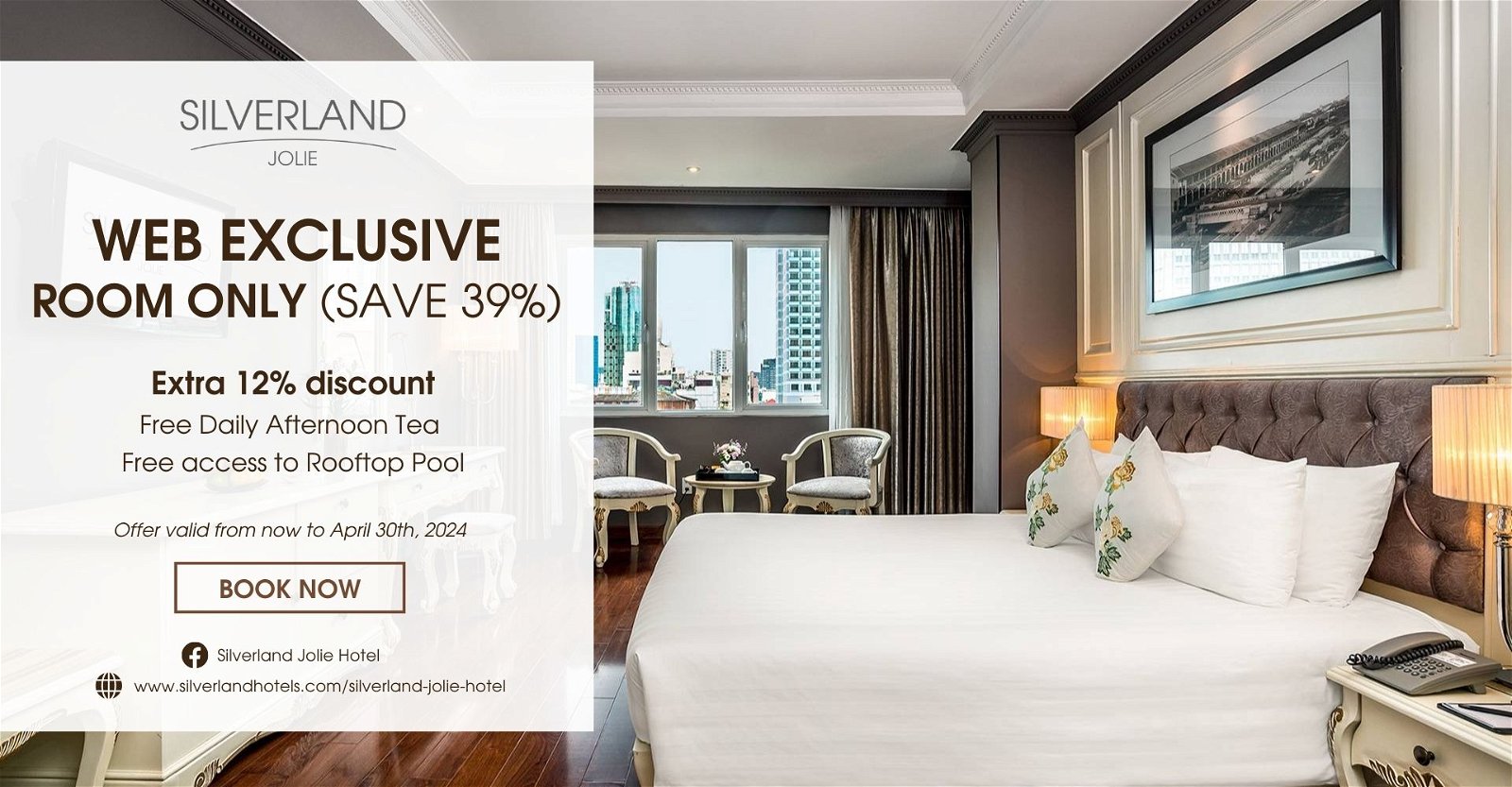 SILVERLAND JOLIE – WEB EXCLUSIVE – ROOM ONLY (SAVE 39%)