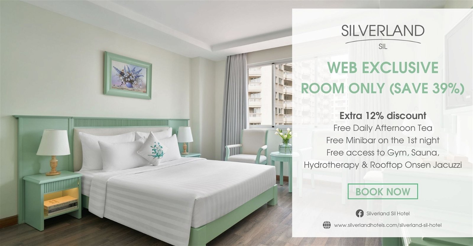 SILVERLAND SIL – WEB EXCLUSIVE – ROOM ONLY (SAVE 39%)
