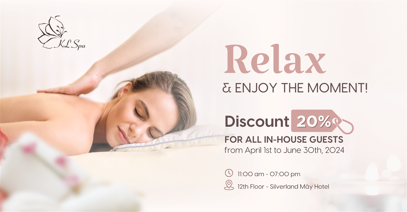 Silverland Mây – Relax & Enjoy The Moment<br>KL Spa | 11:00 AM – 19:00 PM