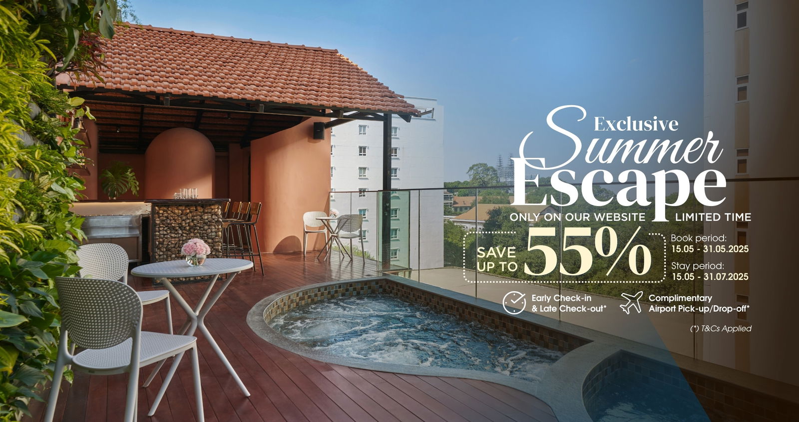 Summer Saver Package & Airport Pickup – With Breakfast