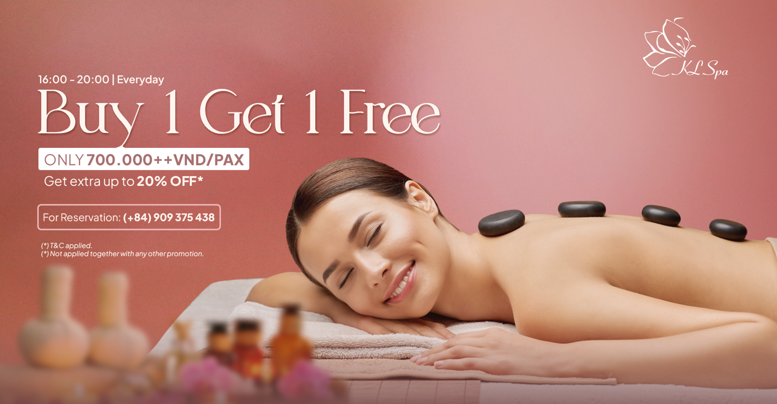 Silverland Mây – Buy 1 Get 1 Free<br>KL Spa | 16:00 PM – 20:00 PM