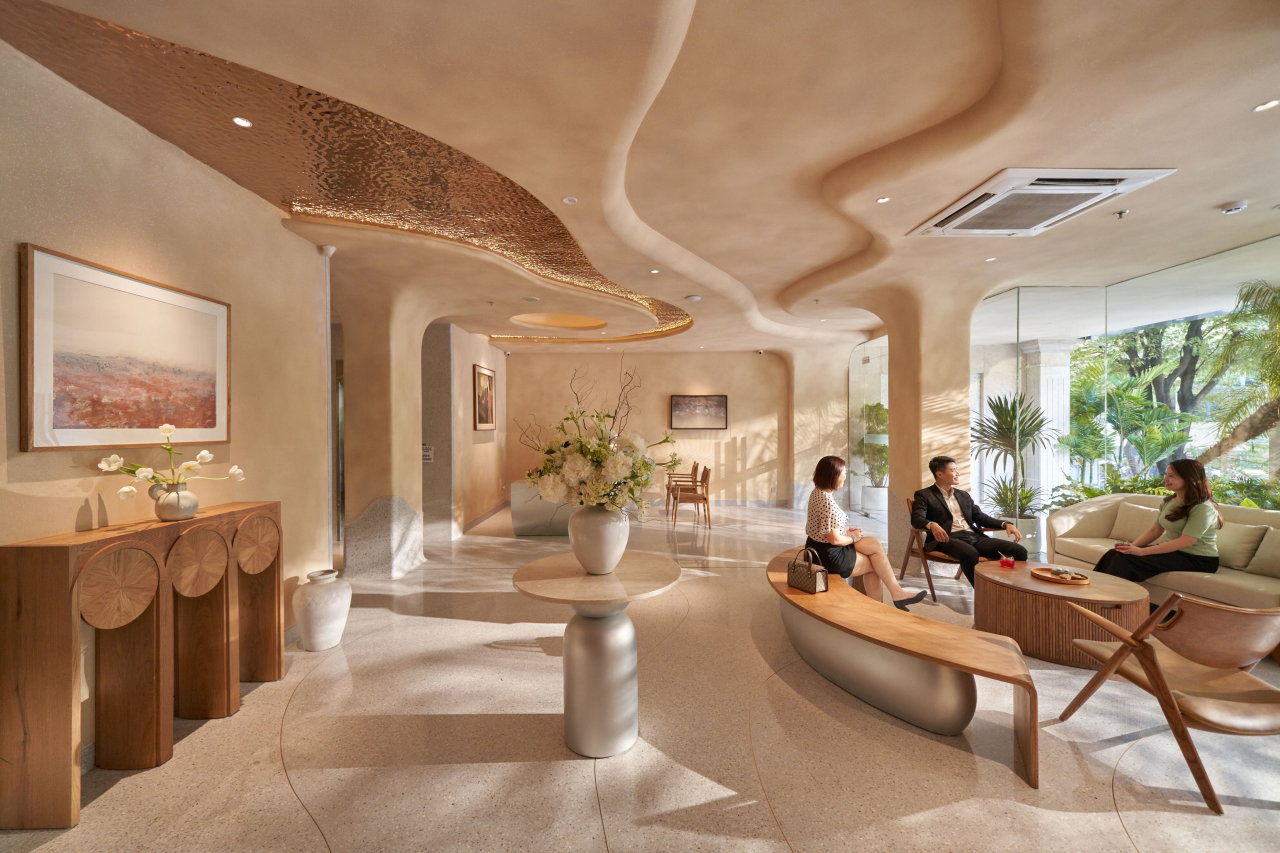 From KL Spa to Rooftop Onsen Jacuzzi: A Wellness Stay at Silverland Sil 1 Business guests relaxing in the lobby of Silverland Sil, a wellness stay hotel on Thai Van Lung Street, Japan Town, Saigon