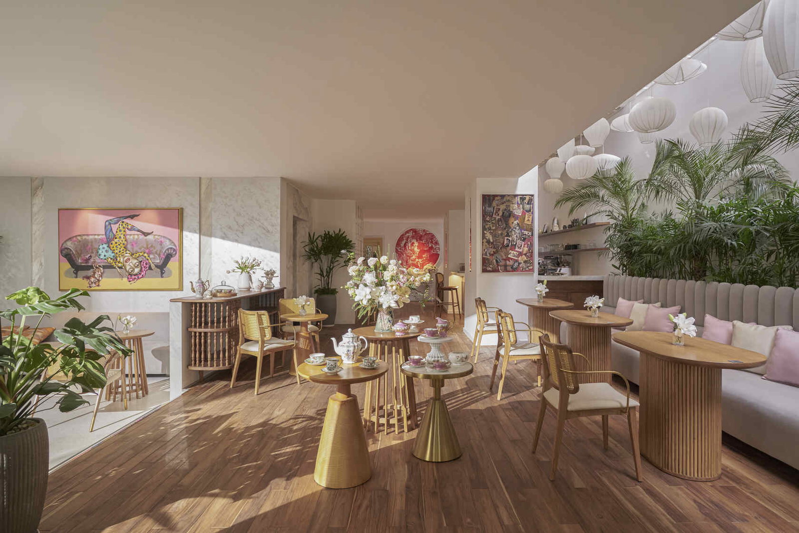 Bason Café, tucked into the lobby of Silverland Mây