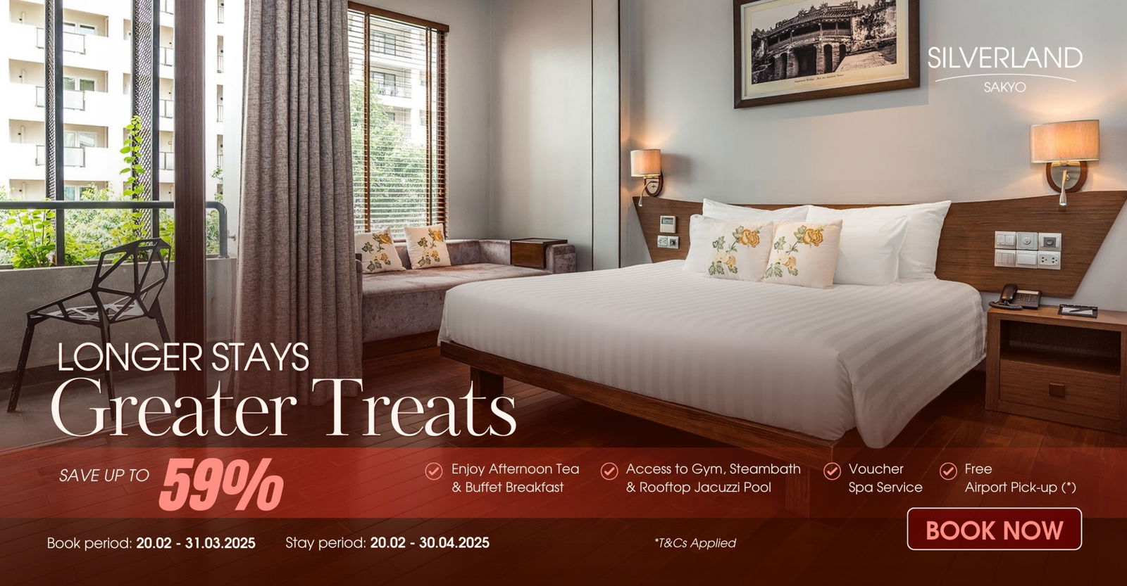 Longer Stays, Greater Treats – Silverland Sakyo Hotel