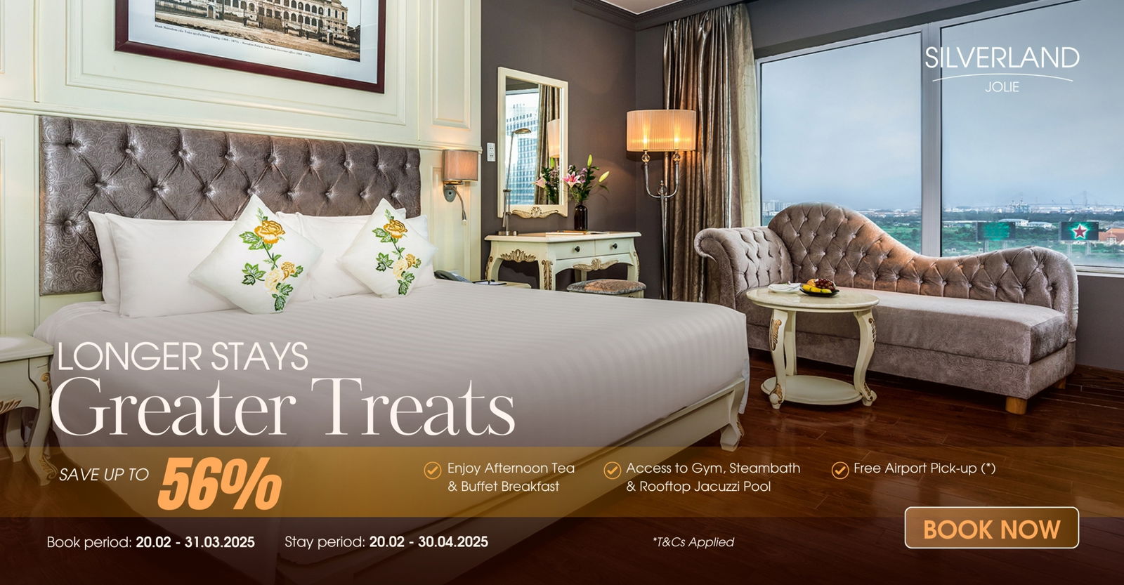 Longer Stays, Greater Treats – Silverland Jolie Hotel