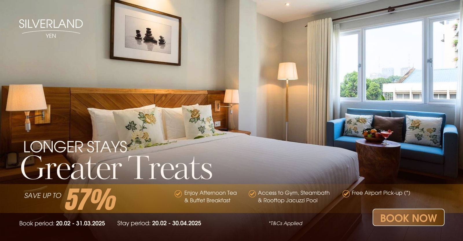 Longer Stays, Greater Treats – Silverland Yen Hotel