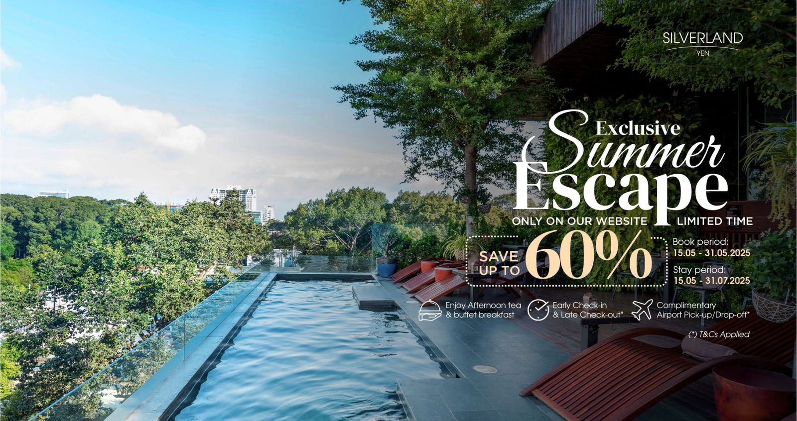 Summer Saver Package & Airport Pickup – With Breakfast