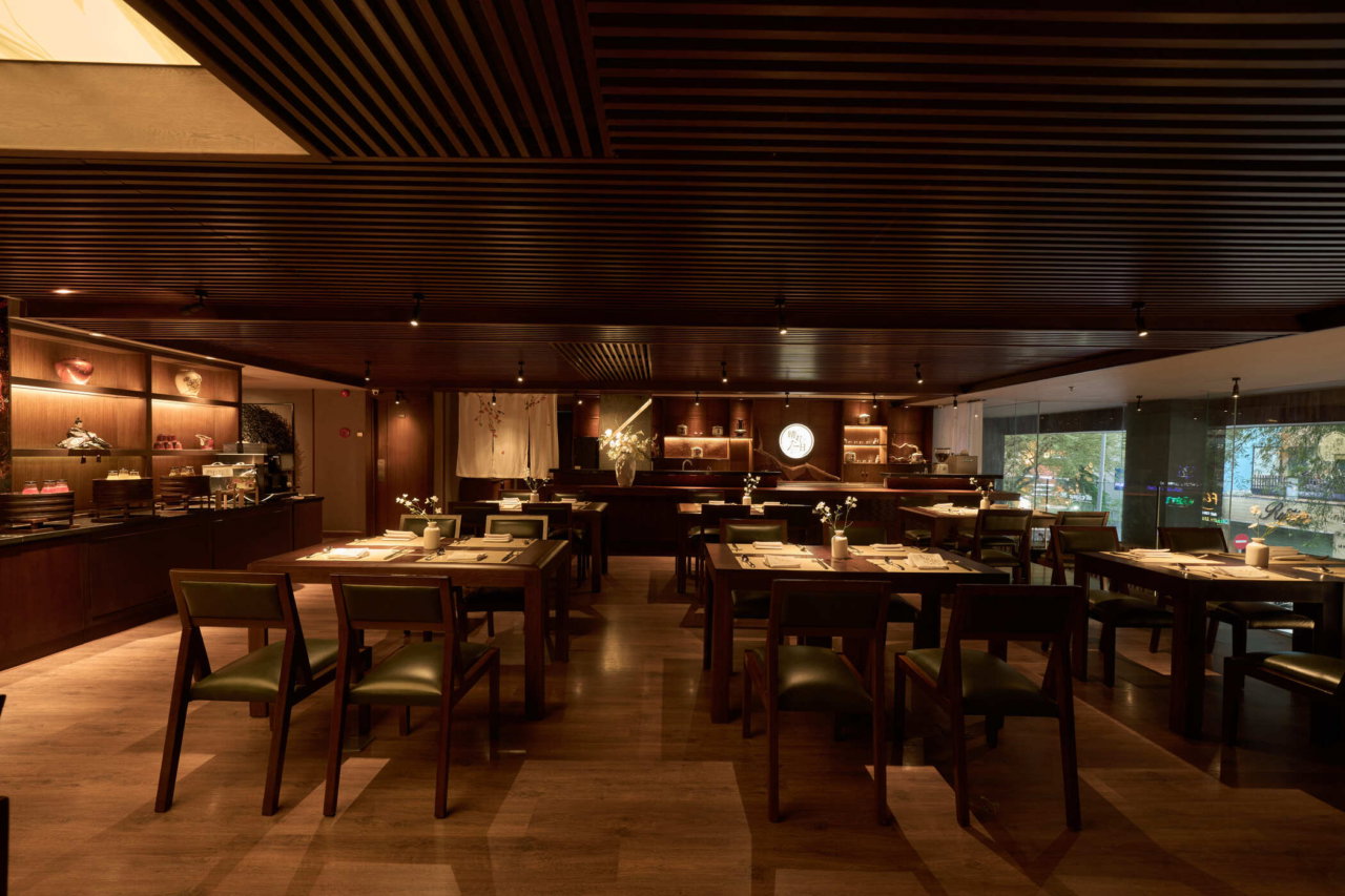 Hareta hi restaurant at Silverland Sakyo, where the breakfast buffet is served