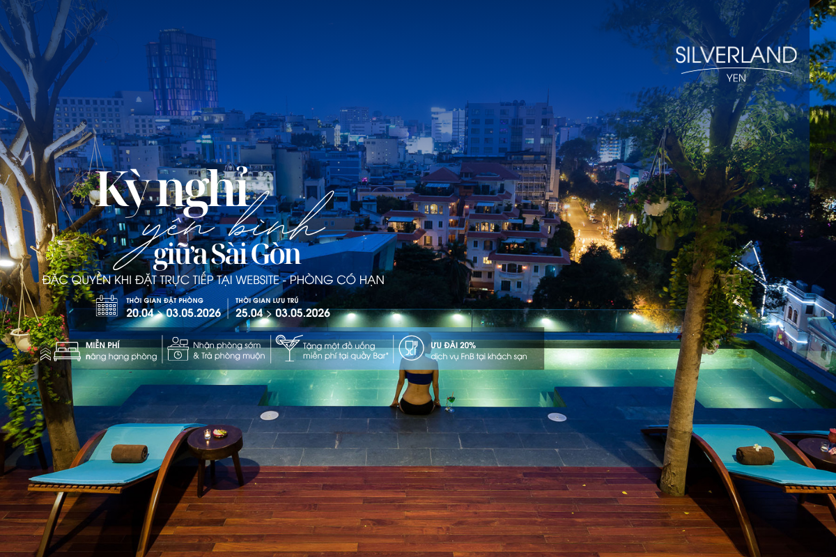 Kỳ nghỉ yên bình giữa Sài Gòn – Số lượng phòng có hạn