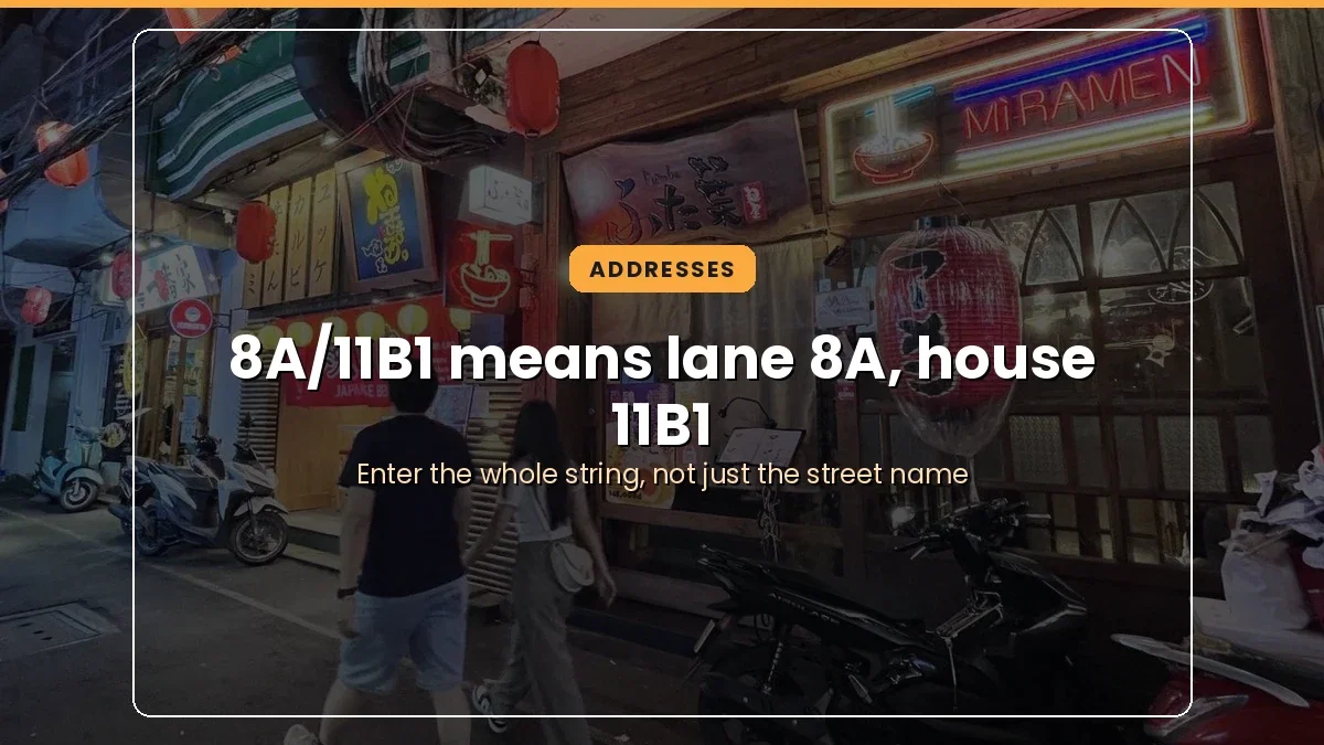 Japan Town Saigon: Where It Is, What to Eat, When to Go 1 A lane in Japan Town Saigon, showing how a lane address such as 8A/11B1 is read